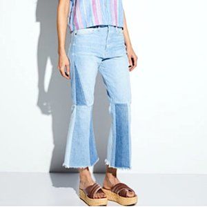 FRAME Denim Le Panel Block Crop Jeans